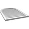Ekena Millwork Round Top Surface Mount PVC Gable Vent w/ 2"W x 1-1/2"P Brickmould Frame, 26"W x 38"H GVPRT26X3802SN - alternate 2